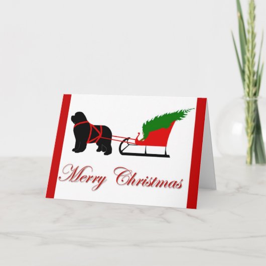 Newfoundland Kerst Kaart (Voorkant)