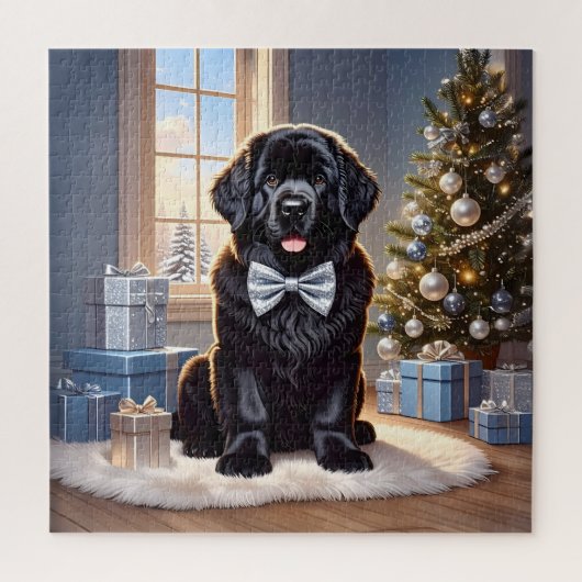 Newfoundland Kerst Legpuzzel (Verticaal)