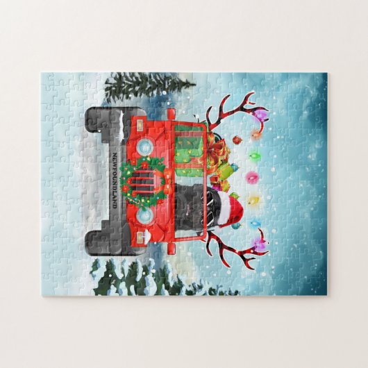 Newfoundland Kerst Legpuzzel (Horizontaal)