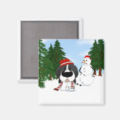 Newfoundland Kerst Magneet (Voorkant / Achterkant)