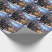 Newfoundland Kerstfeest Periode Cadeaupapier (Hoek)
