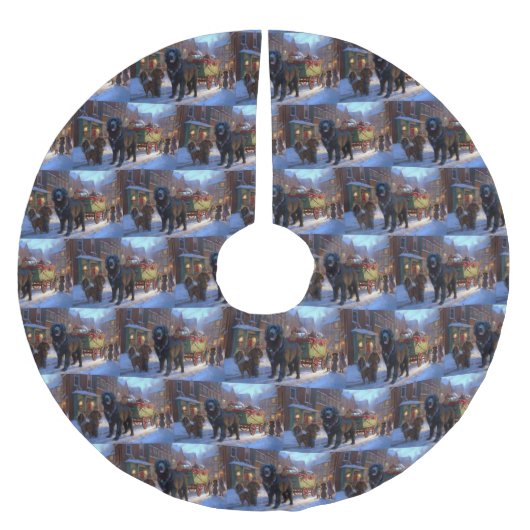 Newfoundland Kerstfeest Periode Kerstboom Rok (Voorkant)