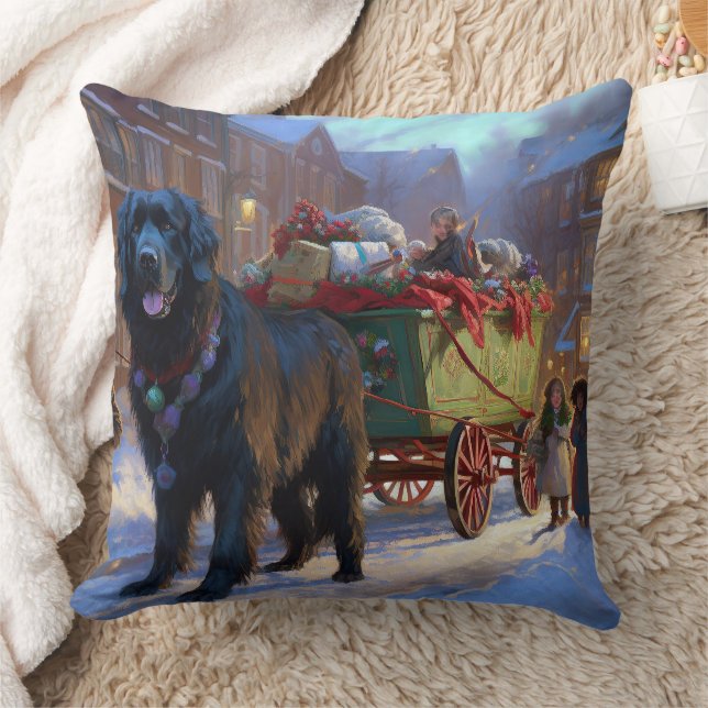 Newfoundland Kerstfeest Periode Kussen (Deken)
