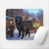 Newfoundland Kerstfeest Periode Muismat (Met muis)