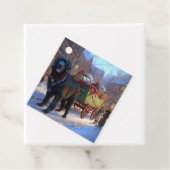 Newfoundland Kerstfeest Seizoen Bedankjes Labels (In situ)