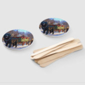 Newfoundland Kerstfeest Seizoen Handwaaier (Niet-gemonteerd)