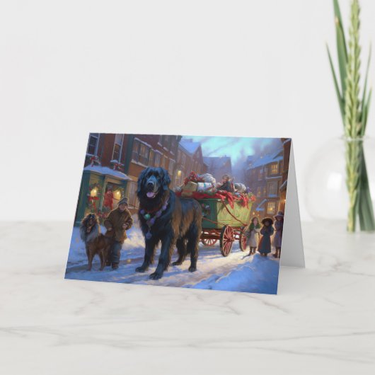 Newfoundland Kerstfeest Seizoen Kaart (Voorkant)