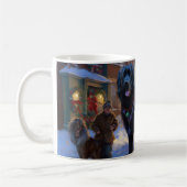 Newfoundland Kerstfeest Seizoen Koffiemok (Links)