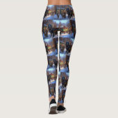 Newfoundland Kerstfeest Seizoen Leggings (Achterkant)