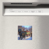 Newfoundland Kerstfeest Seizoen Magneet (Insitu (Vaatwasser))