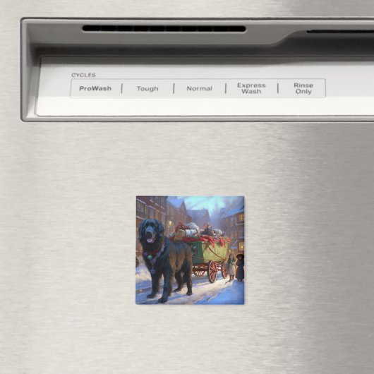 Newfoundland Kerstfeest Seizoen Magneet (Insitu (Vaatwasser))