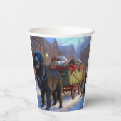 Newfoundland Kerstfeest Seizoen Papieren Bekers (Achterkant)