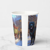 Newfoundland Kerstfeest Seizoen Papieren Bekers (Links)