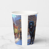 Newfoundland Kerstfeest Seizoen Papieren Bekers (Rechts)