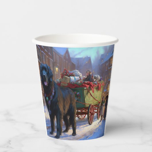 Newfoundland Kerstfeest Seizoen Papieren Bekers (Voorkant)