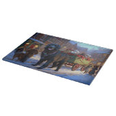 Newfoundland Kerstfeest Seizoen Snijplank (Hoek)