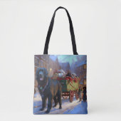 Newfoundland Kerstfeest Seizoen Tote Bag (Voorkant)