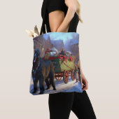 Newfoundland Kerstfeest Seizoen Tote Bag (Dichtbij)