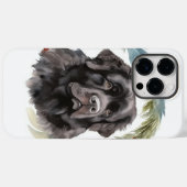 Newfoundland Kerstkrans Feestelijke Pup Case-Mate iPhone Case (Achterkant (horizontaal))