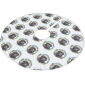 Newfoundland Kerstkrans Feestelijke Pup Kerstboom Rok (Gekanteld)