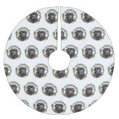 Newfoundland Kerstkrans Feestelijke Pup Kerstboom Rok (Voorkant)