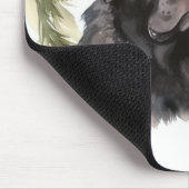 Newfoundland Kerstkrans Feestelijke Pup Muismat (Hoek)