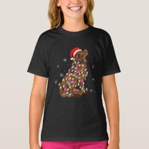 Newfoundland Kerstlicht Funny Dog Lover T-shirt
