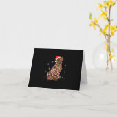 Newfoundland Kerstlicht | Grappige Hond Liefhebber Kaart (Gele Bloem)