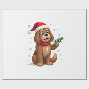 Newfoundland Kerstman Hoed Cadeaupapier