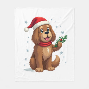 Newfoundland Kerstman Hoed Fleece Deken