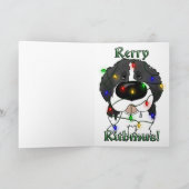 Newfoundland kerstverlichting feestdagen kaart (Binnen)