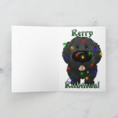 Newfoundland kerstverlichting feestdagen kaart (Binnen)