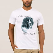 Newfoundland koude neus warm hart t-shirt (Voorkant)