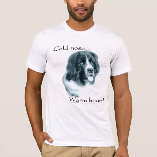Newfoundland koude neus warm hart t-shirt (Voorkant)