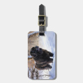 Newfoundland laat het sneeuwen Kerstmis Bagagelabel (Voorkant verticaal)