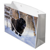 Newfoundland laat het sneeuwen Kerstmis Groot Cadeauzakje (Achterkant Gekanteld)