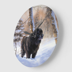 Newfoundland laat het sneeuwen Kerstmis Grote Klok