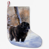 Newfoundland laat het sneeuwen Kerstmis Kleine Kerstsok (Voorkant)