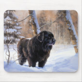 Newfoundland laat het sneeuwen Kerstmis Muismat (Voorkant)