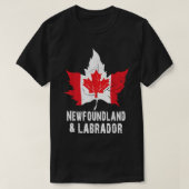 Newfoundland Labrador Canada Canada Flag T-shirt (Design voorkant)