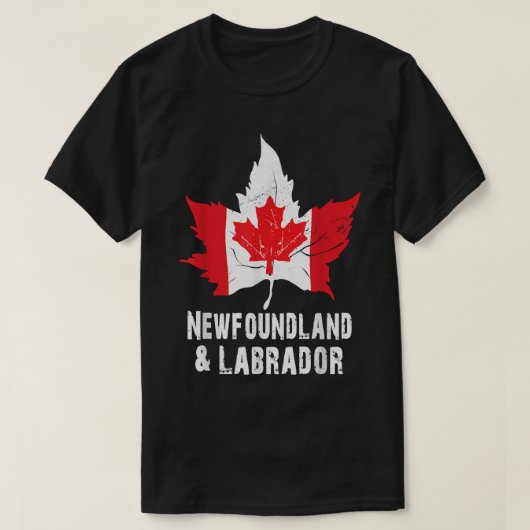 Newfoundland Labrador Canada Canada Flag T-shirt (Design voorkant)