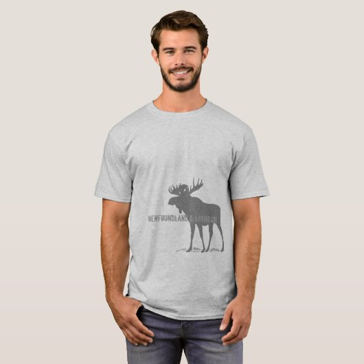 Newfoundland & Labrador Moose T-shirt (Voorkant volledig)