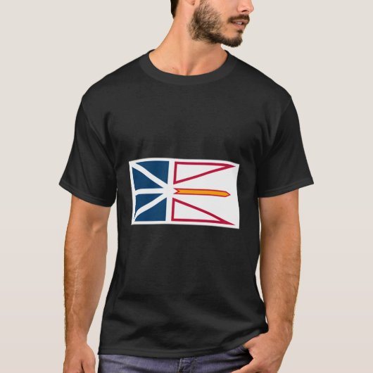 Newfoundland Labrador Vlag Province Canada T-shirt (Voorkant)