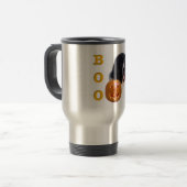 Newfoundland Landseer Halloween Boo Reisbeker (Voorkant links)