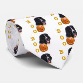 Newfoundland Landseer Halloween Boo Stropdas (Opgerold)