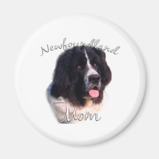 Newfoundland (landseer) Mam 2 Magneet (Voorkant)