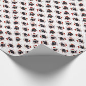 Newfoundland (landseer) Santa Paws Cadeaupapier (Hoek)