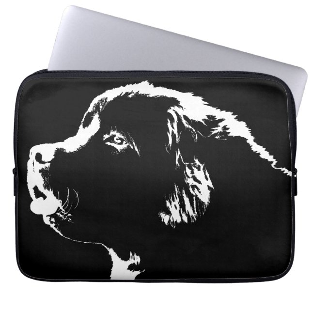 Newfoundland Laptop CaseNewfoundland Dog Gifts Laptop Sleeve (Voorkant)