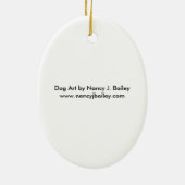 Newfoundland "Let it Snow" Keramisch Ornament (Achterkant)