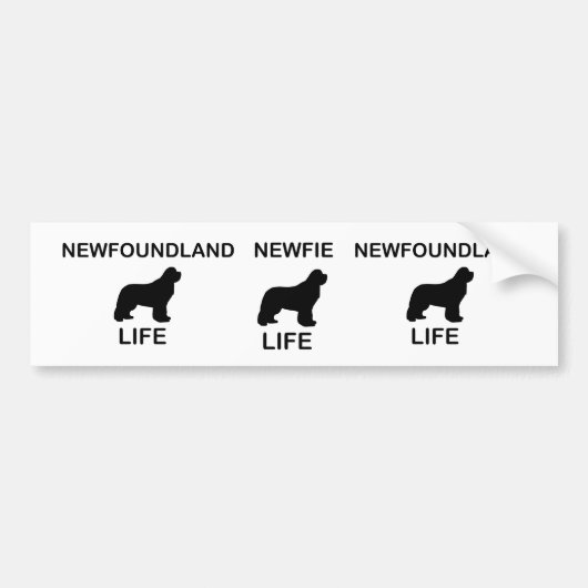 Newfoundland Life Bumpersticker (Voorkant)